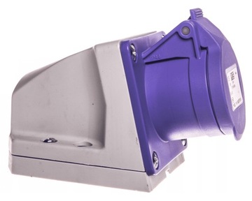 Gniazdo stałe 16A 2P 24V fioletowe IP44 TWIST 162v