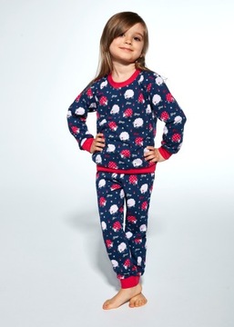 Piżama Cornette Young Girl 033/168 Meadow dł/r 134-164 granatowy 134-140