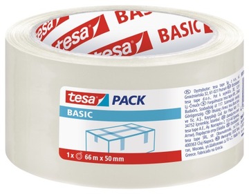 Taśma pakowa tesa BASIC 66m x 50mm, przezroczysta
