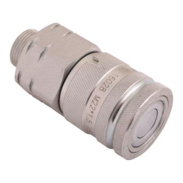 Гидравлический быстроразъёмный соединитель с сухим разъёмом M18x1,5, внешняя резьба 12L. Вариньский