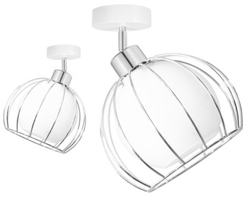 LAMPA WISZĄCA SUFITOWA ŻYRANDOL CHROM SZKLANA KULA