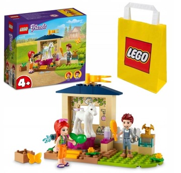 LEGO Friends 41696 Kąpiel dla Kucyków w Stajni Konik Klocki 4+ Torba