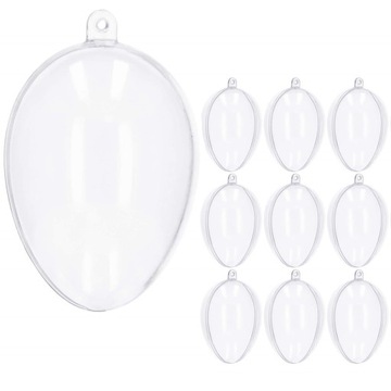 ЯЙЦО АКРИЛОВЫЕ ШАРИКИ АКРИЛОВЫЕ ШАРЫ ПРОЗРАЧНЫЙ ОВАЛ 9см x10