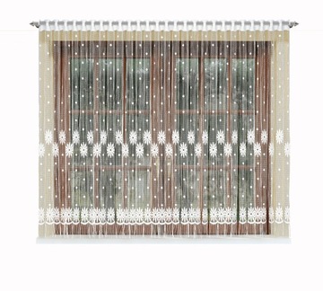BIAŁA FIRANKA ŻAKARDOWA MAKARON 20536 160x300cm
