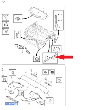 Prawa maskownica błotnika Volvo OE 32244536