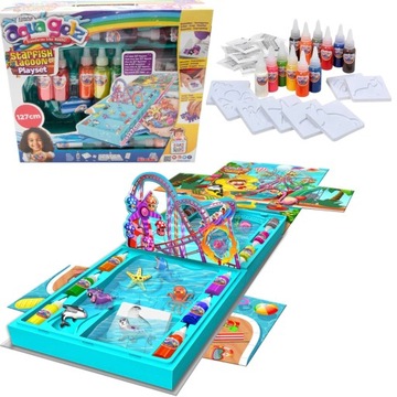 AQUA GELZ БОЛЬШОЙ ТВОРЧЕСКИЙ НАБОР ЛАГУНА ЦВЕТНЫЕ ГЕЛЕВЫЕ ФИГУРКИ + АКСЕССУАРЫ