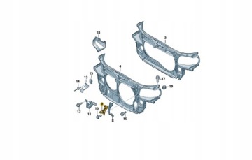 MOCOWANIE LAMPY PRAWY PRZÓD 8E0805364 AUDI A4 B7