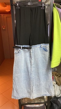 Spodnie jeansy dzwony flam mode