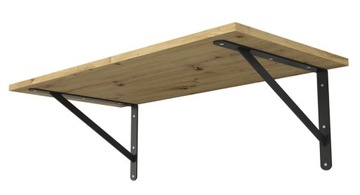 Полкодержатель усиленный - опора - WSWP BLACK 400x250x4,0