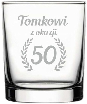 Szklanka do WHISKY prezent święta Mikołajki Grawer