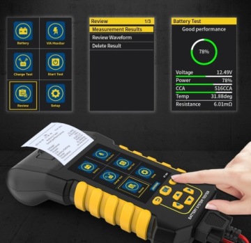 TESTER DO BATERII AKUMULATOROW 12v 24v Autool BT880 z DRUKARKA MIERNIK | thumb 10