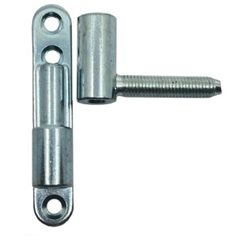 ZAWIAS DO DRZWI DRZWIOWY PRZYKRĘCANO WKRĘCANY Z PŁYTKĄ Ø15 OCYNK BIAŁY