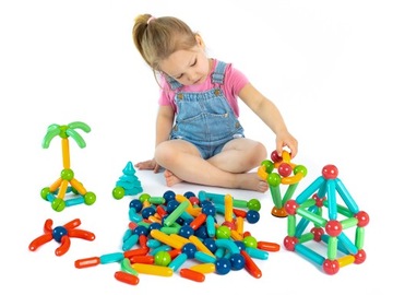 KLOCKI MAGNETYCZNE KONSTRUKCYJNE PATYCZKI STICKS