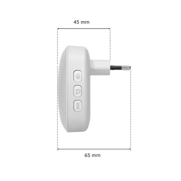 БЕСПРОВОДНОЙ ДВЕРНОЙ ЗВОНОК БЕЗ АККУМУЛЯТОРОВ С 2 ПРИЕМНИКАМИ