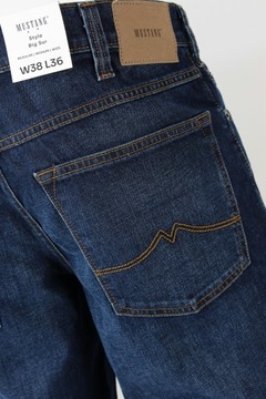 MUSTANG BIG SUR STRAIGHT SPODNIE JEANS _ W38 L36