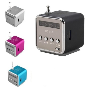 ПОРТАТИВНЫЙ АККУМУЛЯТОРНЫЙ FM-РАДИО С СИНИМ СВЕТОДИОДНЫМ ДИНАМИКОМ