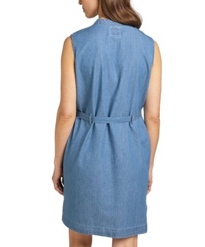 LEE sukienka damska JEANS blue SMOCK DRESS XS XS
