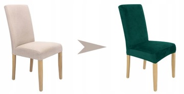 НАБОР ИЗ 6ШТ. ЧЕХОЛЫ БУТЫЛКА ЗЕЛЕНЫЙ ПОКРЫТИЕ НА СТУЛ