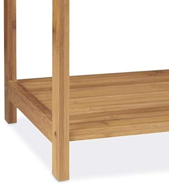 Relaxdays Wieszak na ręczniki bambusowe 3 drążki (177)