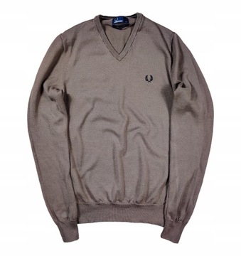 Sweter wełniany FRED PERRY Merino Wool Casual S