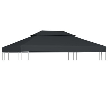 ZADASZENIE ALTANY 2-POZIOMOWE 310G/M² 4X3M ANTRACY