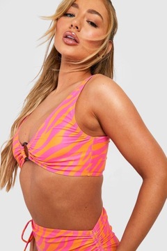 BOOHOO BIKINI KOMPLET ANIMAL PRINT W7L NG2__L