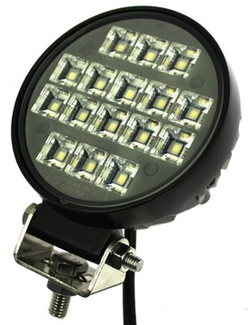 LAMPA ROBOCZA 16 LED 16W 12V 24V LEDOWA MEGA MOC HALOGEN Z WŁĄCZNIKIEM