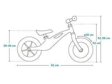 ВЕЛОСИПЕД БАЛАНС ДЛЯ ДЕТЕЙ СО ШЛЕМОМ LIONELO ALEX EVA 12 ДЮЙМОВ