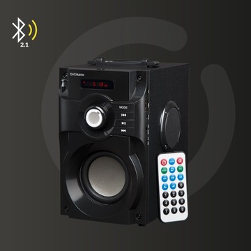 Портативная беспроводная колонка USB SD AUX RADIO 1800 мАч + пульт дистанционного управления