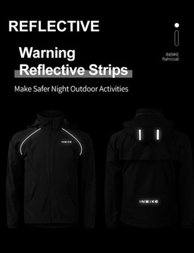 INBIKE Велосипедные дождевые куртки Мужские с капюшоном Водонепроницаемые велосипедные куртки MTB