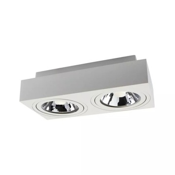 MIRORA AR111 X2 NATYNKOWA GU10 250V IP20 293X145X 85mm BIAŁY prostokątna r