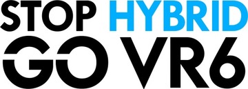 STOP HYBRID GO VR6 - NAKLEJKA NA SAMOCHÓD