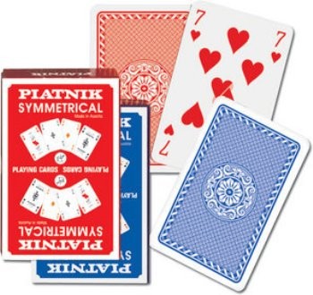 Symetryczne karty do gry Piatnik, poker, brydż