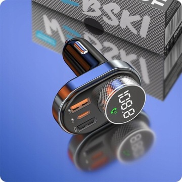 Автомобильный звук Bluetooth до FM Radio / Quick Charge USB 30W + Тип C