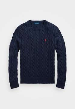 Sweter ze wzorem warkocza Polo Ralph Lauren S