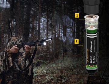 LATARKA SPECJALISTYCZNA TAKTYCZNA VIKING PRO USB WARM AKUMULATOROWA 2050 LM