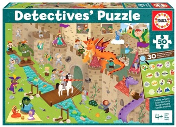 Educa Puzzle detektywistyczne 50 el Zamek