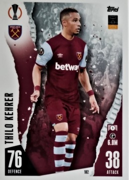 TOPPS MATCH ATTAX 2023/2024 WEST HAM UNITED 102 THILO KEHRER