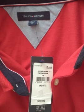 TOMMY HILFIGER KOSZULKA POLO LONG SLEEVE MĘSKA 3XL