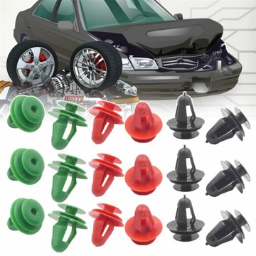 60 шт. пластиковые зажимы для дверных панелей автомобиля, крепежный крепеж V9 мм