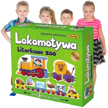 LITERKI CYFERKI dla Dzieci Lokomotywa Litery ZOO