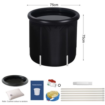 2024 Ванна для ледяной ванны 75см Черный