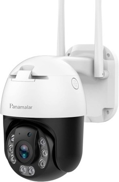 Kamera IP zewnętrzna Panamalar obrotowa 360° WiFi1080p Dzień Noc IP66 50ft