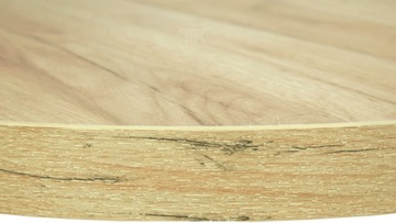 КРУГЛЫЙ СТОЛ L-56ML 80/1X50 ДУБ КРАФТ, МЕТАЛЛИЧЕСКИЕ НОЖКИ