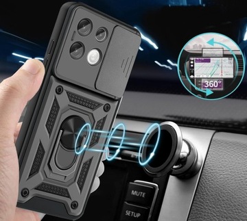 Чехол ARMOR RING 360 + СТЕКЛО для XIAOMI REDMI ПРИМЕЧАНИЕ 13 PRO / ПРИМЕЧАНИЕ 13 PRO 4G