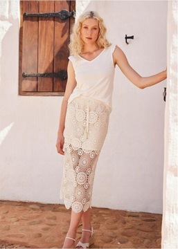 ВЯЗАНИЕ КРЮЧКОМ OPTICAL 48 1I2E06 ЮБКА BONPRIX