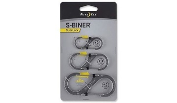 Karabinki Nite Ize S-Biner SlideLock Set #2, #3, #