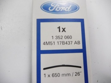 ЩЕТКА СТЕКЛООЧИСТИТЕЛЯ ПЕРЕДНЯЯ ЛЕВАЯ FORD FOCUS Mk2 650MM