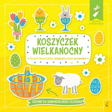 % Koszyczek wielkanocny do złożenia wypychanka ZABAWA WIELKANOCNA