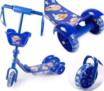 HULAJNOGA TRÓJKOŁOWA BALANSOWA ŚWIECĄCA